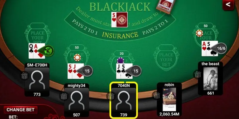 Blackjack luôn được yêu thích trong sảnh Casino